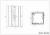 AUSTIN Kabina prysznicowa kwadratowa 90x90x215 cm profil czarny CL21B rysunek techniczny