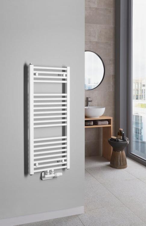 AQUALINE Grzejnik łazienkowy biały 447 W 450x960 mm ELM94T wizualizacja