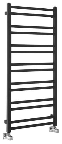 METRO DOS grzejnik łazienkowy 500x1100 mm, 343 W, czarny mat IR432TB