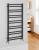 METRO DOS grzejnik łazienkowy 500x1100 mm, 343 W, czarny mat IR432TB wizualizacja