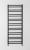 METRO DOS grzejnik łazienkowy 550x1430 mm, 476 W, czarny mat IR430TB zamontowany