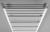 METRO Grzejnik łazienkowy biały 557 W 600x1510 mm IR420T z góry