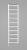 METRO LIGHT grzejnik 300x1140mm, 211 W, biały IR444T wizualizacja