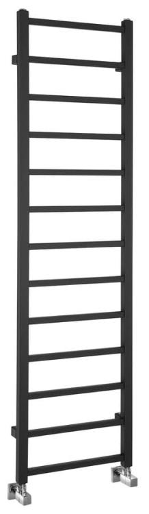 METRO LIGHT grzejnik 400x1500 mm, 323 W, czarny mat IR447TB
