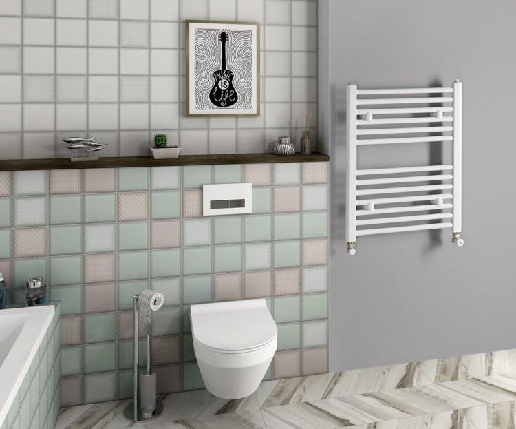 DIRECT Grzejnik łazienkowy biały 360 W 500x640 mm ILR65T wizualizacja