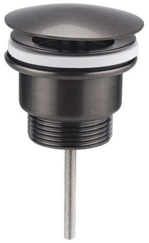Korek umywalkowy 5/4'', niezamykany, duży grzybek, wys: 10-55 mm, uniwersalny, gun metal 542.742.5GM