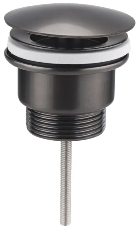 Korek umywalkowy 5/4'', niezamykany, duży grzybek, wys: 10-55 mm, uniwersalny, gun metal 542.742.5GM