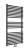 TRIENT Grzejnik łazienkowy 1170x600 mm 652 W czarny mat TRS117