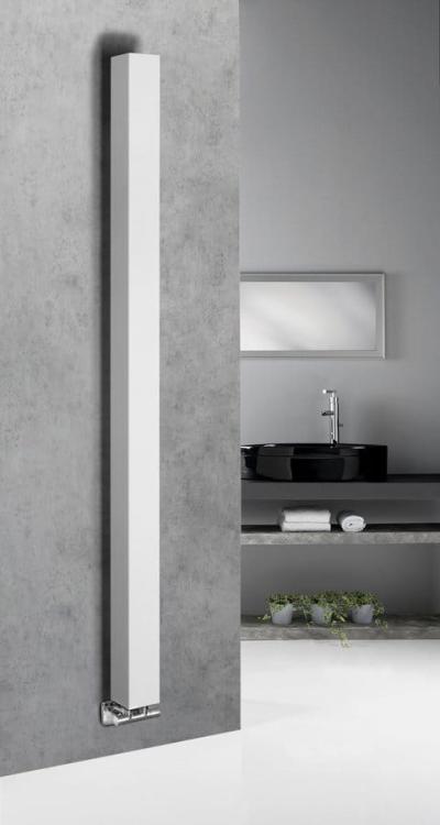 CUBIQ grzejnik łazienkowy 100x1800 mm, 365 W, biały mat LQ284  wizualizacja
