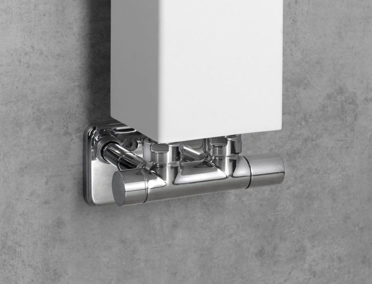 CUBIQ grzejnik łazienkowy 100x1800 mm, 365 W, biały mat LQ284  podłączenie