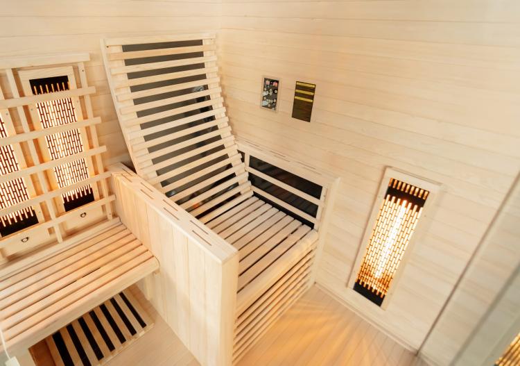 CARBON 3 Sauna na podczerwień 2 osobowa 150x150x195 cm J11150 siedzisko