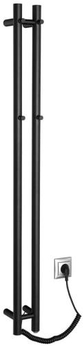 PAPINADO elektryczna suszarka na ręczniki, 109x1200 mm, 40W, czarny mat ER340