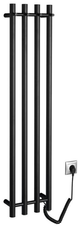 PAPINADO elektryczna suszarka na ręczniki, 263x1200 mm, 85 W, czarny mat ER350
