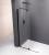 MODULAR SHOWER ścianka z wysuwanym panelem 1200 mm, czarny MS5-120B zamknięte