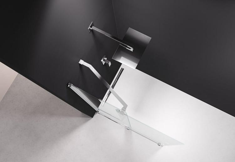 MODULAR SHOWER ścianka z wysuwanym panelem 1600 mm, chrom MS5-160  z góry