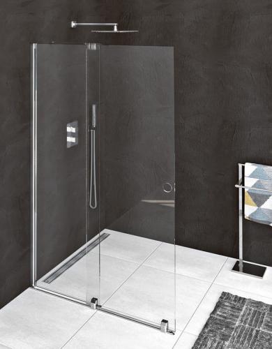MODULAR SHOWER ścianka z wysuwanym panelem 1400 mm, chrom MS5-140