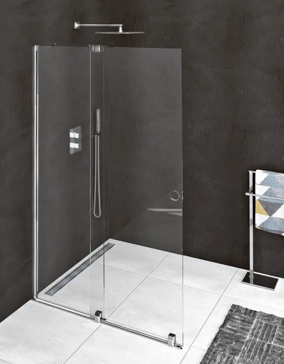 MODULAR SHOWER ścianka z wysuwanym panelem 1400 mm, chrom MS5-140