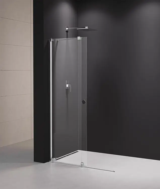 MODULAR SHOWER ścianka z wysuwanym panelem 1200 mm, chrom MS5-120  wsunięte
