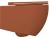 INFINITY miska WC wisząca, Rimless, 36,5x53cm, terracotta 10NF02004-2U bokiem