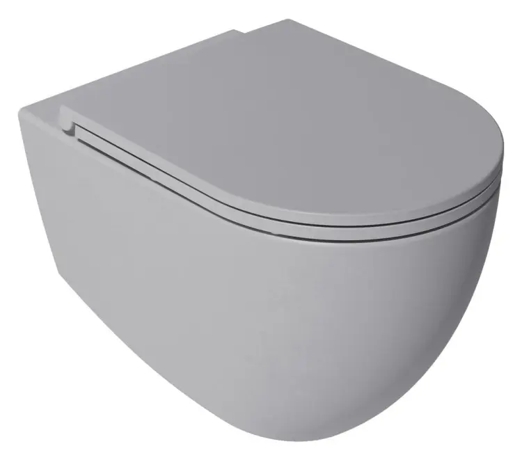 INFINITY Deska WC SLIM, Easy Take, Soft Close, szary 40KF0547I-S wizualizacja
