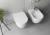 INFINITY bidet wiszący 36,5x53 cm, biały mat 10NF41001-2L wizualizacja