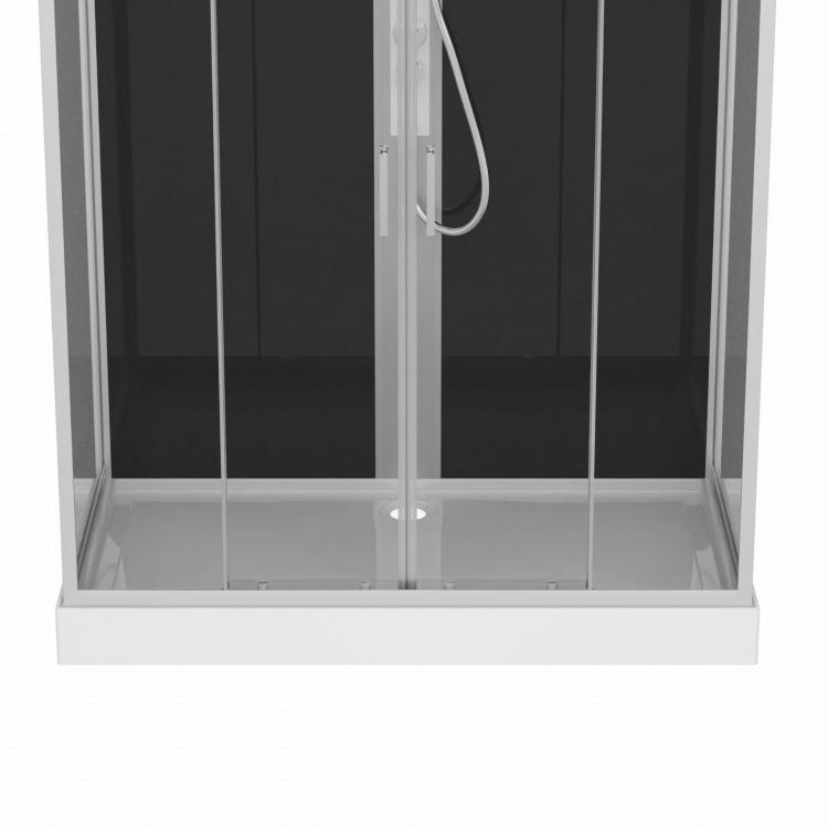 Kabina prysznicowa prostokątna czterościenna 90x160x215 cm NEW YORK chrom CL23 brodzik