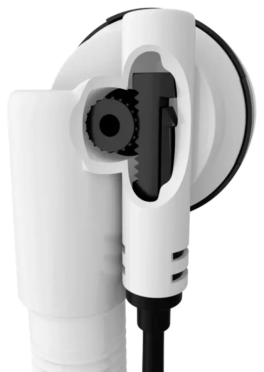 Syfon automatyczny z korkiem do wanny długość 1200 mm, korek 72 mm, czarny mat 71856.21 cięgno