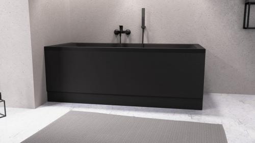 COUVERT obudowa czołowa lewa 180x52 cm czarny mat 72857.21 wizualizacja