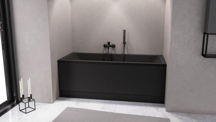 COUVERT NIKA obudowa czołowa 170x52cm czarny mat 72848.21 wizualizacja