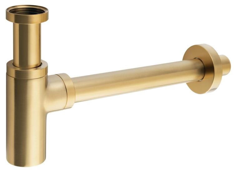 Syfon umywalkowy 5/4", odpływ 32mm, złoty mat SI519