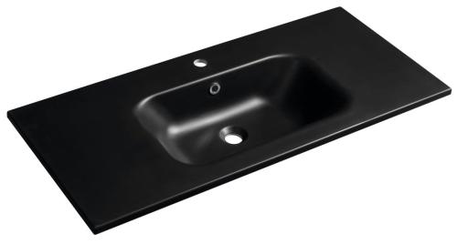 SIDRA umywalka kompozytowa 101x46 cm, czarny mat SD101B