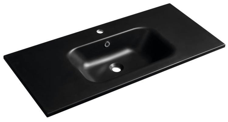 SIDRA umywalka kompozytowa 101x46 cm, czarny mat SD101B