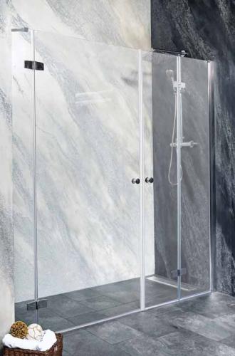 SYMPHONY Drzwi prysznicowe do wnęki skrzydłowo-składane 170x195 cm M12100LM1281FR