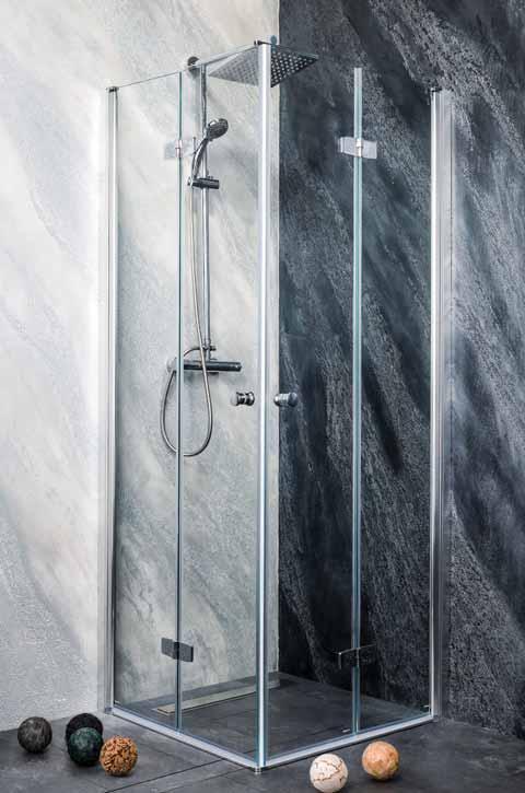 DUET Kabina prysznicowa narożna prostokątna 100x80x195 cm M1280FLM12101FRKNFF