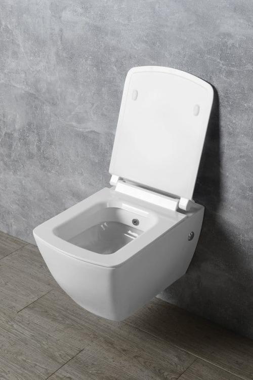 PURITY deska WC, SLIM, Soft Close, biała 40S80200I aranżacja