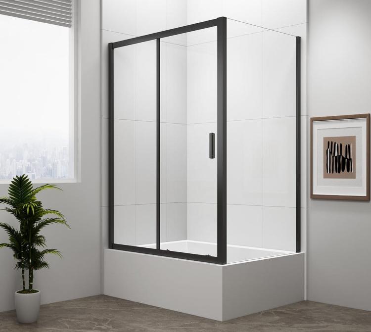 DEEP BLACK Kabina prysznicowa narożna prostokątna 120x75x165cm MD1216BMD3116B