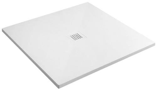TRENECA brodzik kompozytowy z możliwością docinania 90x90 cm, biały mat 84300.11 bokiem
