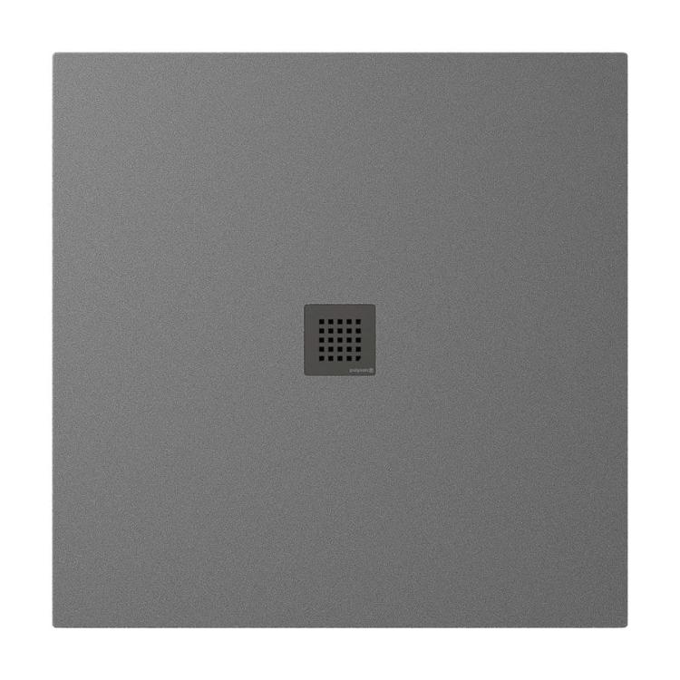 TRENECA brodzik kompozytowy z możliwością docinania 90x90 cm, szary mat 84300.31