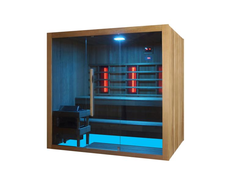 KOTKA Sauna na podczerwień 4-5 osobowa 200x150x190 cm F70150 bokiem