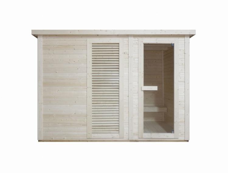 VAASA Sauna zewnętrzna ogrodowa 4-osobowa sucha Fińska świerk F30310  front