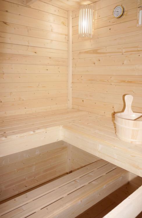 VAASA Sauna zewnętrzna ogrodowa 4-osobowa sucha Fińska świerk F30310  akcesoria