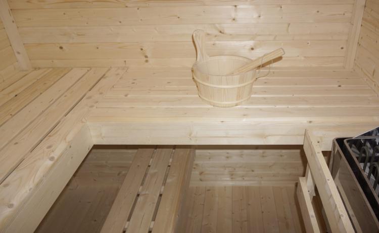 VAASA Sauna zewnętrzna ogrodowa 4-osobowa sucha Fińska świerk F30310  siedziska