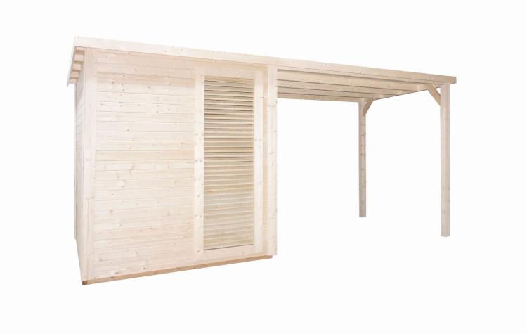 RAUMA Sauna zewnętrzna ogrodowa 4-osobowa sucha Fińska z przedsionkiem F30460