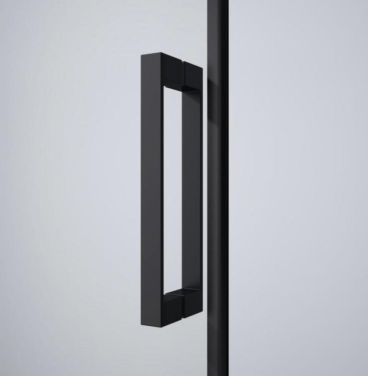 DRAGON BLACK kabina prysznicowa prostokątna 1600x900 mm, wariant L/P GD4616B-02 uchwyt