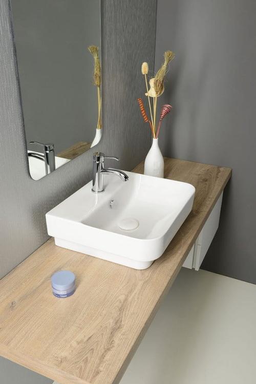 SOTT AQUA umywalka wpuszczana w blat 48x42cm 10SQ50048  wizualizacja