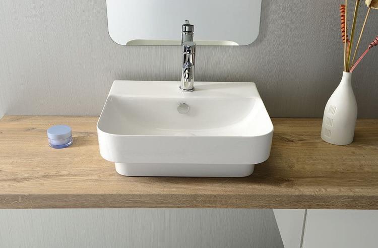 SOTT AQUA umywalka wpuszczana w blat 48x42cm 10SQ50048  front