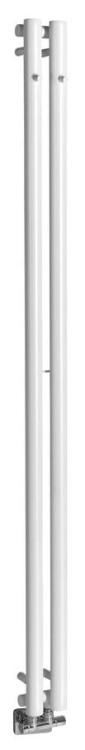 PILON grzejnik łazienkowy 122x1800 mm, 2 wieszaki, biały mat IZ125T