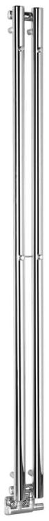 PILON grzejnik łazienkowy 122x1800 mm, 232 W 2 wieszaki, chrom IZ123T