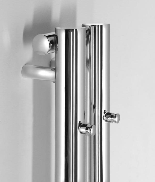 PILON grzejnik łazienkowy 122x1800 mm, 232 W 2 wieszaki, chrom IZ123T wieszaczki