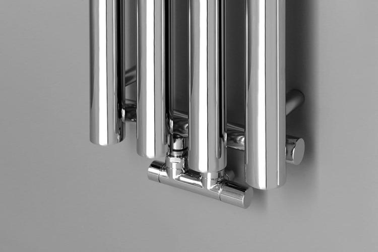 PILON grzejnik łazienkowy 270x1800 mm, 464 W4 wieszaki, chrom IZ120T - przyłącze